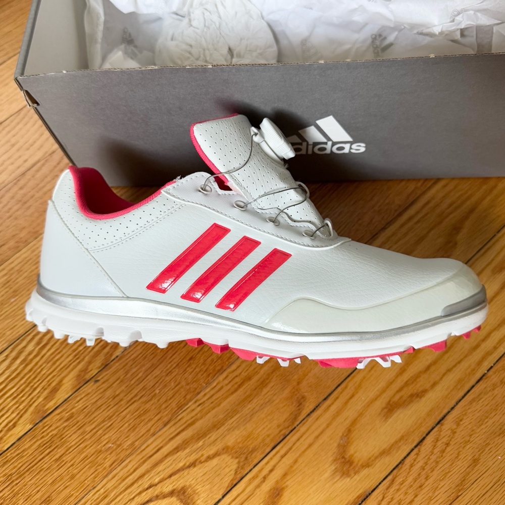 ADIDAS GOLF Women's ADISTAR LITE BOA Grey Core Pink Sneaker Sz US 8 NWB
